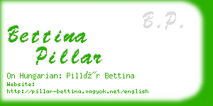 bettina pillar business card